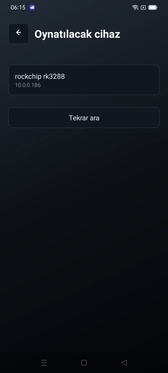 NOXSIGN Player: telefondan oynatılacak cihazı seçme