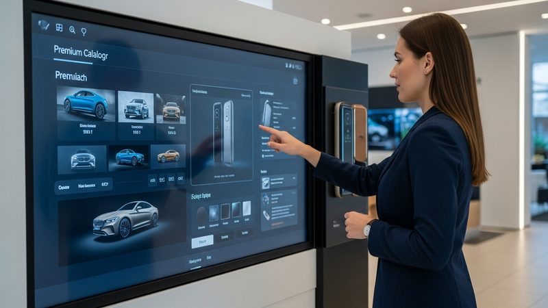 NOXSHOW İnteraktif Showroom ekranı